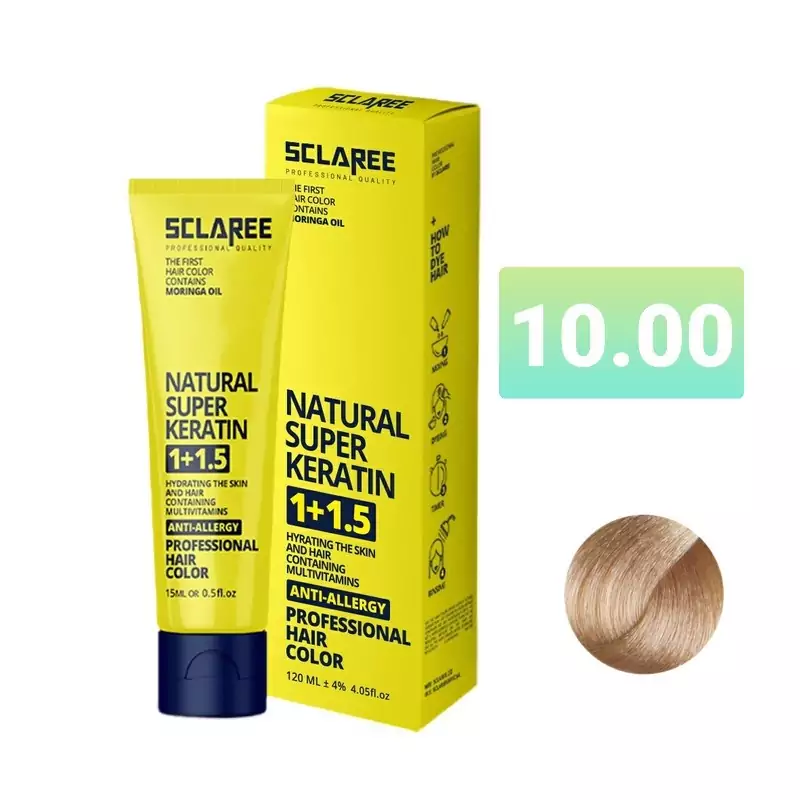 رنگ موی اسکلاره حاوی روغن مورینگا شماره 10.00اکسترا