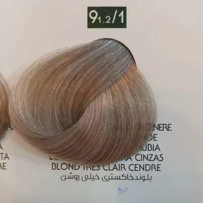 رنگ مو نچرال بلوند خاکستری خیلی روشن very light ash blonde