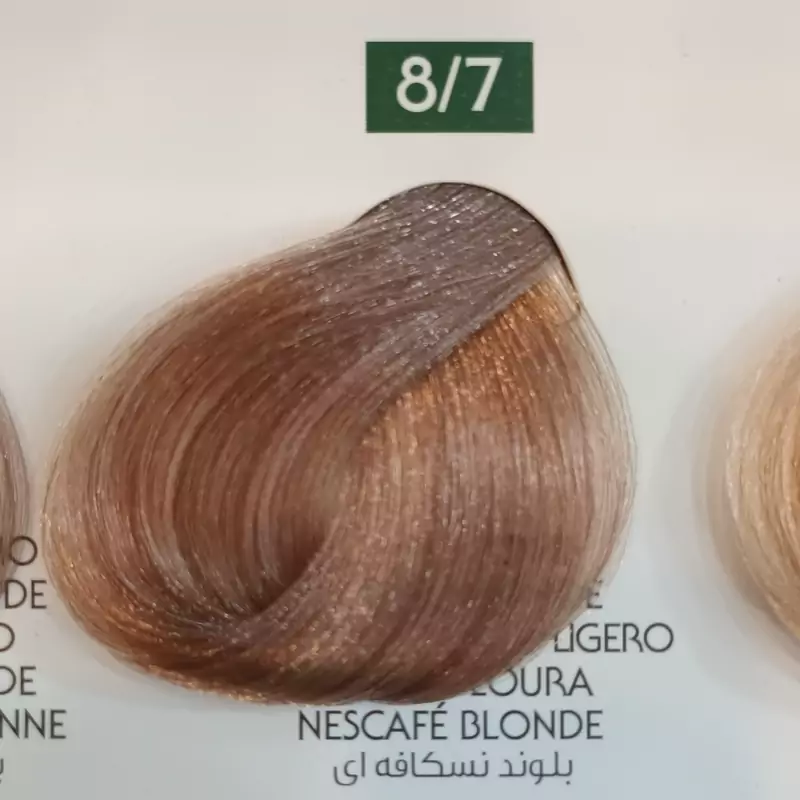 رنگ مو نچرال بلوند نسکافه ای nescafe blonde