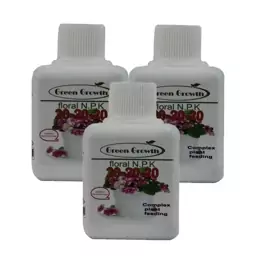 کود مایع کامل گرین گروت مدل Floral N.P.K بسته 3 عددی