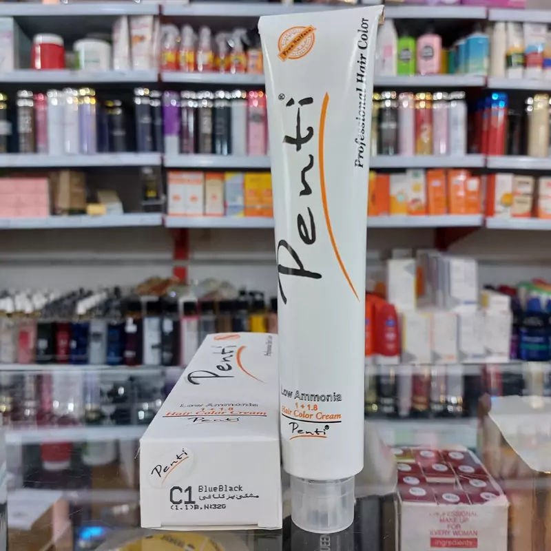 رنگ مو C1پنتی رنگ مو مشکی پر کلاغی پنتی 100میل