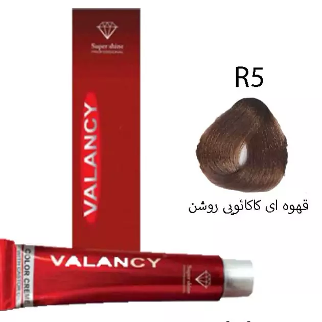 قهوه ای رنگ مو ولنسی R5 قهوه ای کاکائویی روشن 