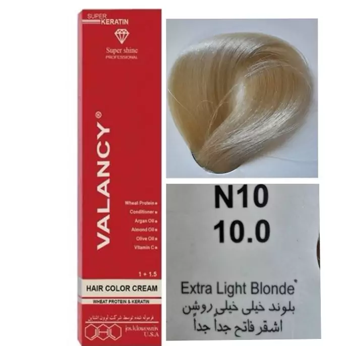 رنگ موی والنسی M6 بلوند زیتونی متوسط valancy رنگموی ولنسی زیتونی 7 Valancy رنگ مو روشن والانسی انواع پودر دکلره موجوده