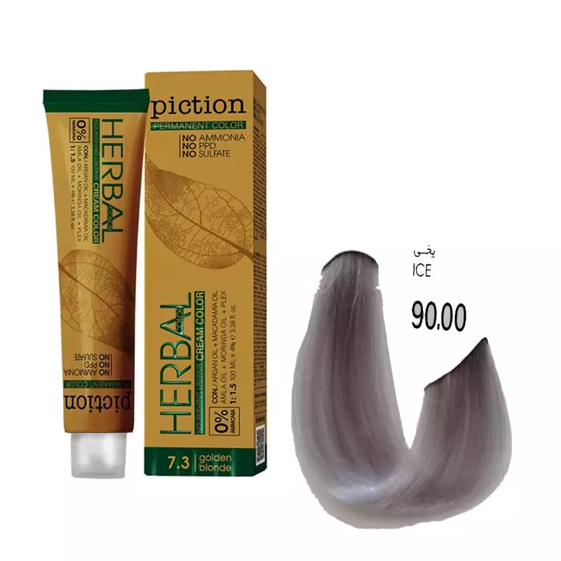 رنگ مو پیکشن سری هایلایت شماره 90.00 رنگ یخی حجم 100 میل 