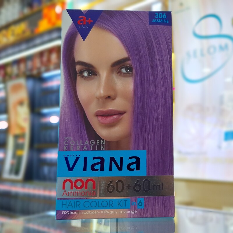 کیت رنگ موی بدون آمونیاک ویانا VIANA شماره 306