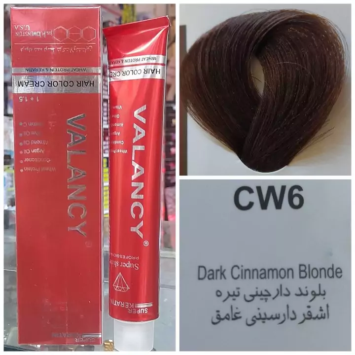 رنگ مو ولنسی CW6 بلوند دارچینی تیره 