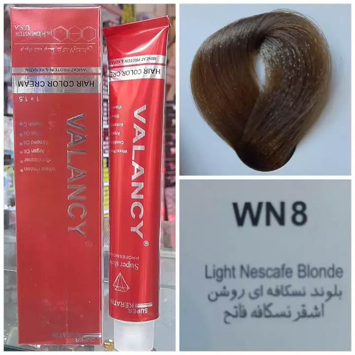 رنگ مو ولنسی بلوند نسکافه ای متوسط WN7 حجم 100میل