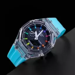 ساعتی جیشاک اسپرت G shock موتور برقی ژاپن دو زمانه با جعبه و باتری اضافه G shock