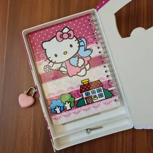 دفتر خاطرات سنجاقک مدل hello kitty