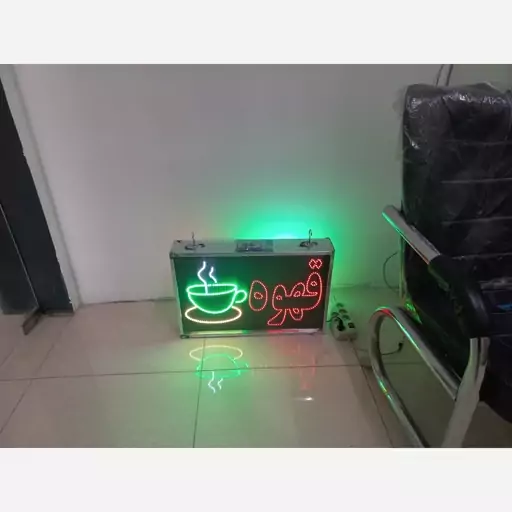 تابلو ال ای دی LED قهوه و فنجان یک طرفه