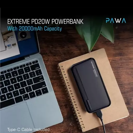  پاوربانک پاوا مدل Extreme PD20W ظرفیت 20000 میلی آمپر ساعت