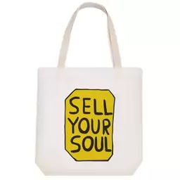 توت بگ پارچه ای خندالو طرح Sell Your Soul کد 6937