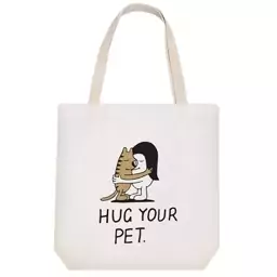 توت بگ پارچه ای خندالو طرح Hug Your Pet کد 6926