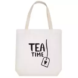 توت بگ پارچه ای خندالو طرح Tea Time کد 8959