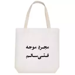 توت بگ پارچه ای خندالو طرح مجرد موجه فنی سالم کد 10674