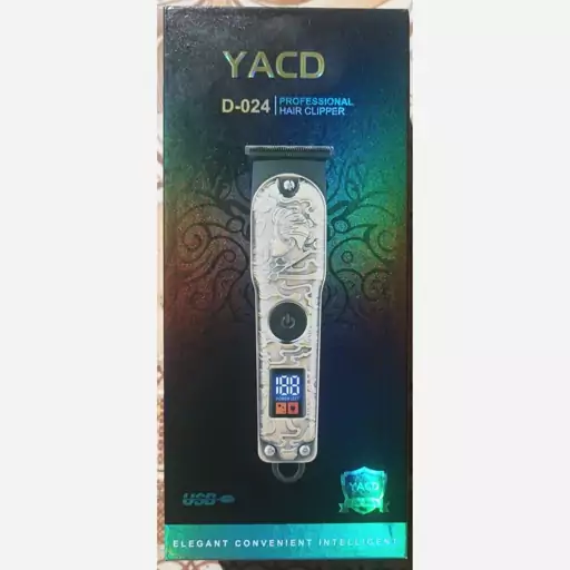 ریش تراش شارژی اصلی مدل yacd D-024 بدنه فلزی 