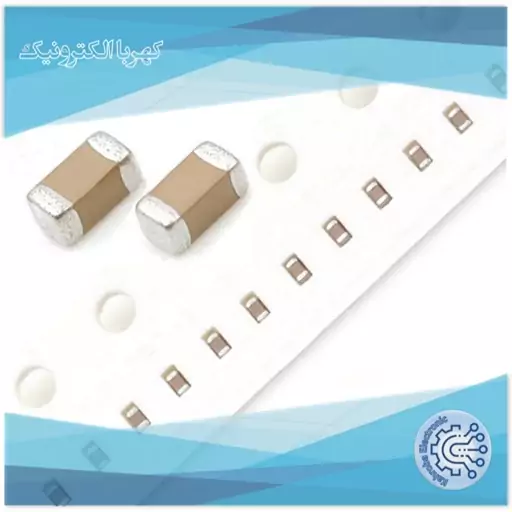 خازن سرامیکی اس ام دی 560 پیکوفاراد، 50 ولت، 10 درصد، پکیج 0603 SMD (بسته 20 عددی)