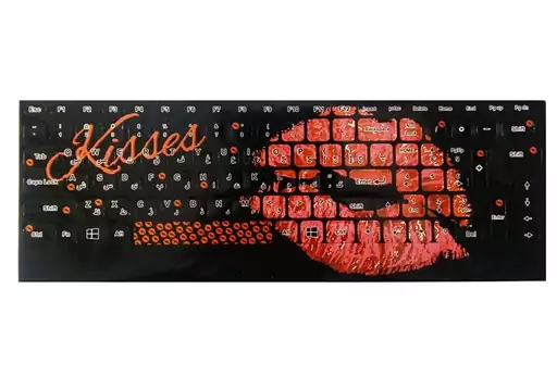 برچسب حروف فارسی فانتزی طرح Kiss کد 120