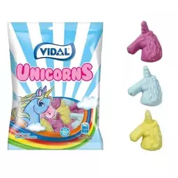 پاستیل اسپانیایی تک شاخ ویدال بدون گلوتن 90 گرم ، vidal unicorns 