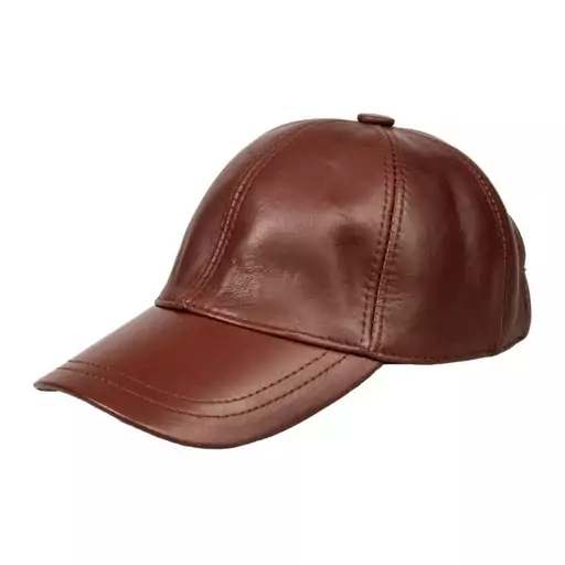 کلاه چرم طبیعی درجه 1 مدل cap