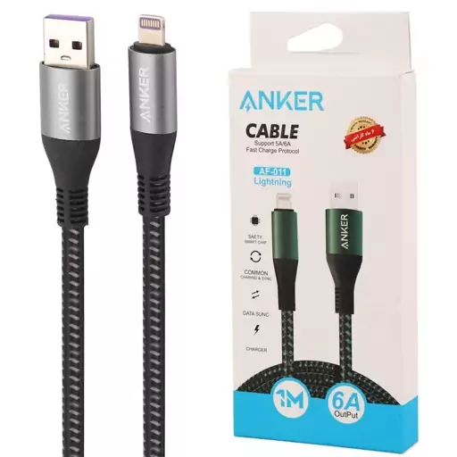 کابل آیفونی فست شارژ انکر مدل Anker AF-011 6A 