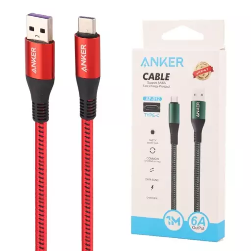 کابل تایپ سی فست شارژ برند انکر مدل Anker AF-012 6A