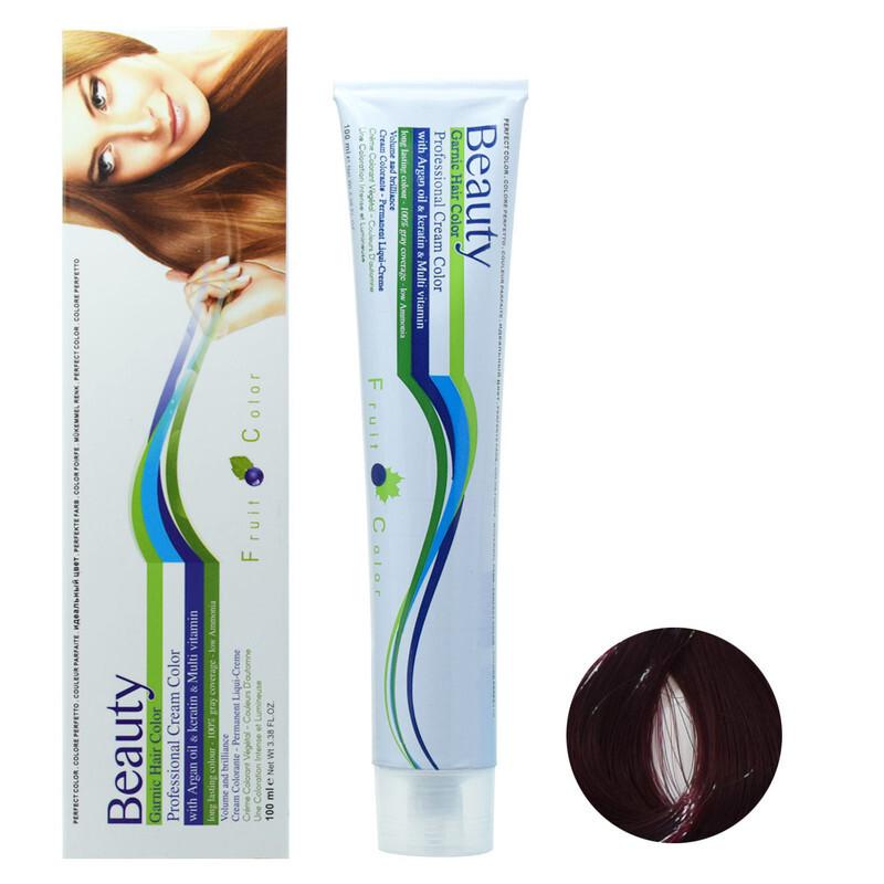 رنگ مو بیوتی شماره 7.99 حجم 100 میلی لیتر رنگ شرابی روشن