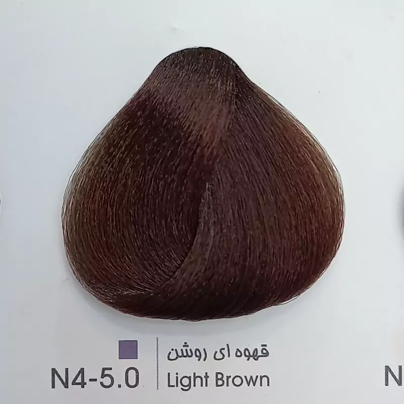رنگ موی حرفه ای لیونل کالر قهوه ای روشن N4 5 0 حجم 100 میل