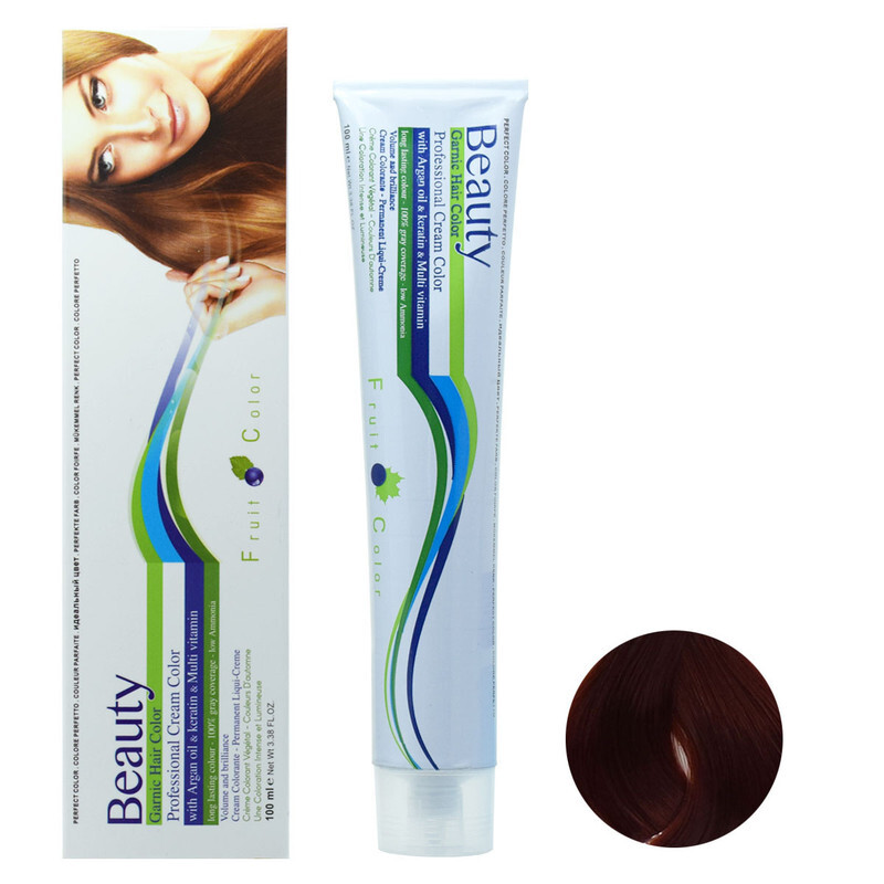 رنگ مو بیوتی شماره 7.77 حجم 100 میلی لیتر رنگ بلوند مسی قوی