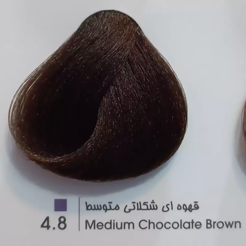 رنگ موی حرفه ای لیونل کالر قهوه ای شکلاتی متوسط 8 4حجم 100 میل