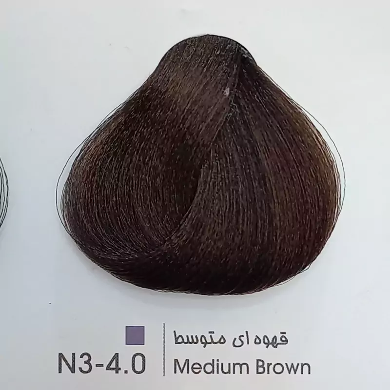 رنگ موی حرفه ای لیونل کالر قهوه ای متوسط N3 4 0حجم 100 میل