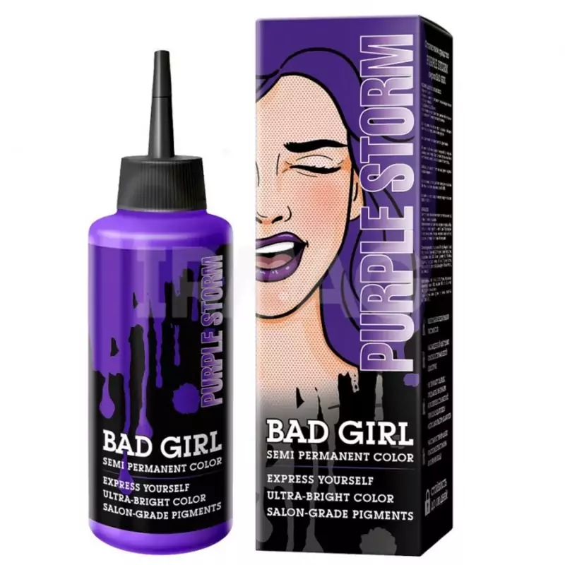 رنگ مو فانتزی بد گرل (BAD GIRL) رنگ PURPLE STORM