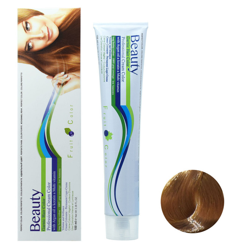 رنگ مو بیوتی شماره 7.54 حجم 100 میلی لیتر رنگ عسلی متوسط