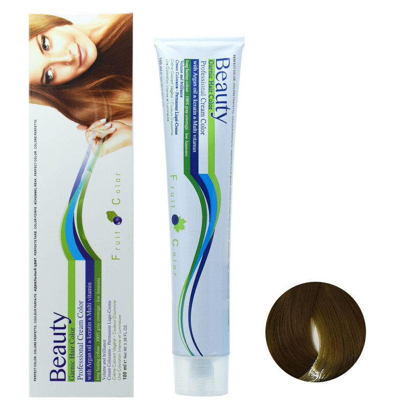 رنگ مو بیوتی شماره 8.3 حجم 100 میلی لیتر رنگ بلوند زیتونی روشن