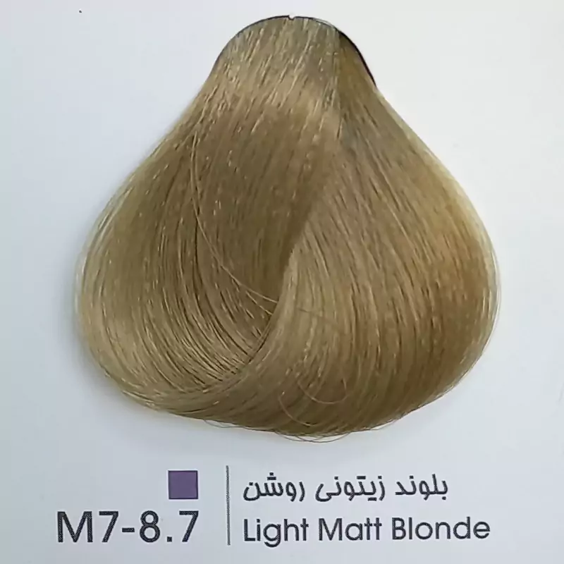 رنگ موی حرفه ای لیونل کالر بلوند زیتونی روشن M7 8 7 حجم 100 میل