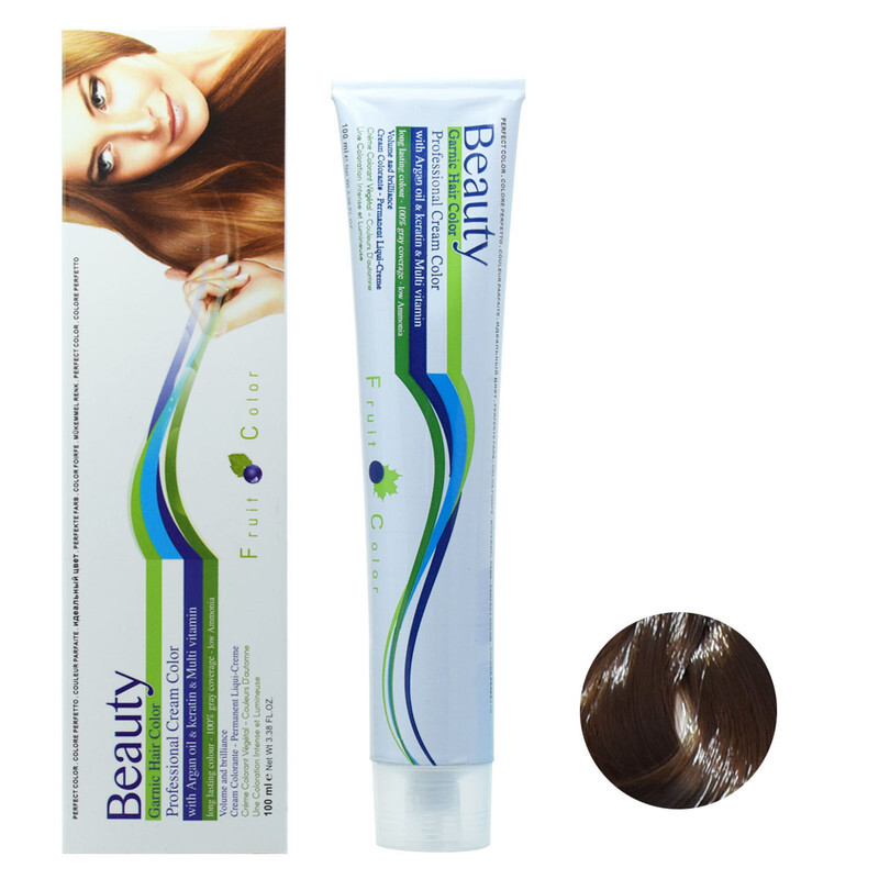 رنگ مو بیوتی شماره 5.3 حجم 100 میلی لیتر رنگ قهوه ای زیتونی روشن