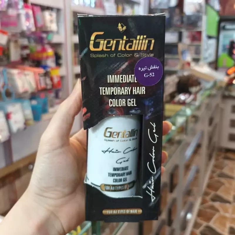 ژل رنگ موی موقت و فوری جنتالین 