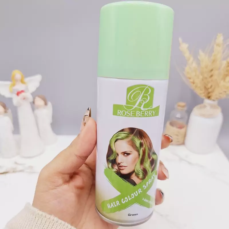 اسپری رنگ مو سبز برند ROSE BERRY
