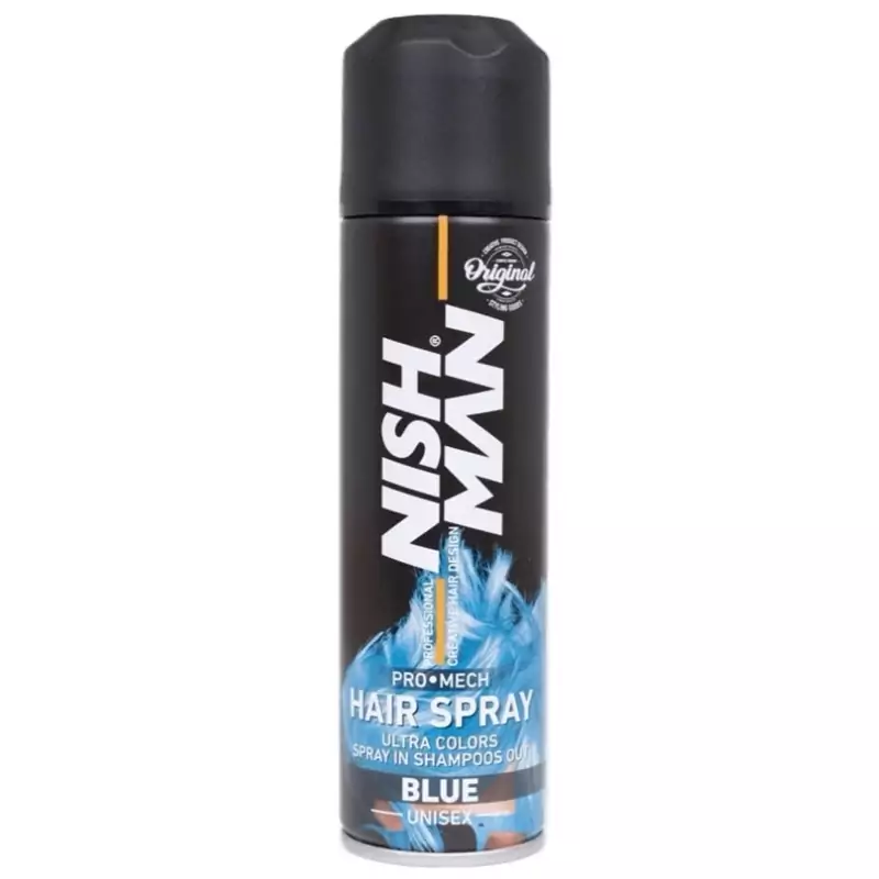 اسپری رنگ مو نیش من (آبی) حجم 150 میلی لیتر - NISHMAN Hair color spray (BLUE) 150 ml