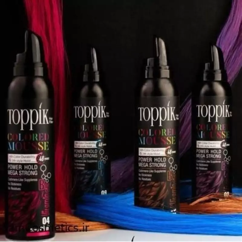 موس موی رنگی تاپیک شماره 09 آبی پررنگ