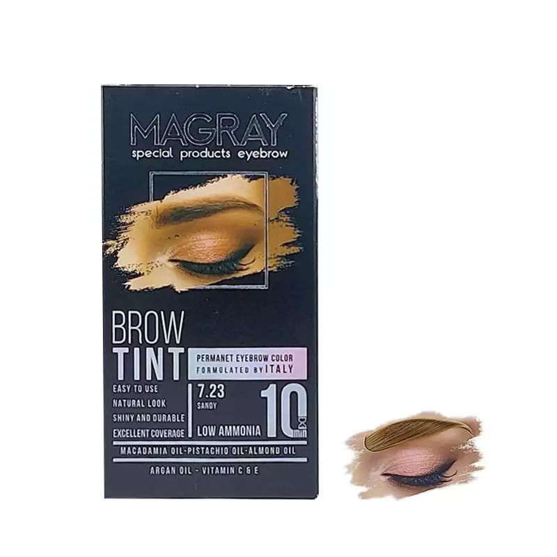 کیت رنگ ابرو حرفه ای ماگرای شماره 7.23 ماسه ای