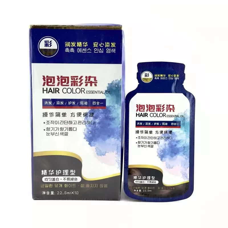  پک شامپو رنگ مو ساشه ای ده عددی 