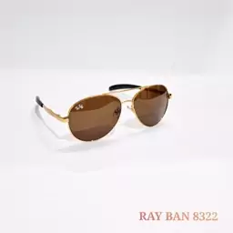  عینک آفتابی برند RAY BAN کد 8322 طلایی 