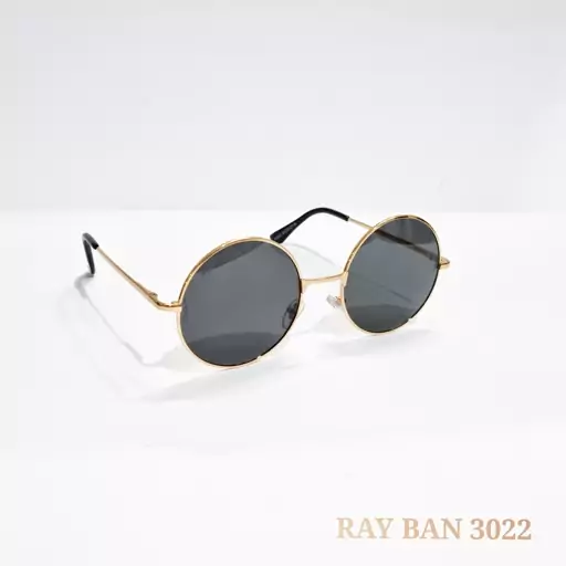 عینک آفتابی برند RAY BAN کد 3022 طلایی 