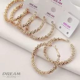 گوشواره حلقه ای خاویاری از برند DREAM