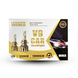 هدلایت V9 از برند WINNER - پایه H7 تک کنتاک دو خار