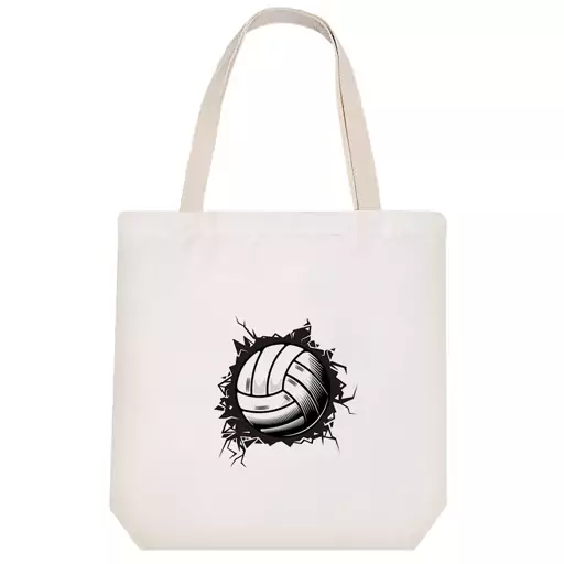 توت بگ پارچه ای خندالو طرح والیبال Volleyball کد 2568