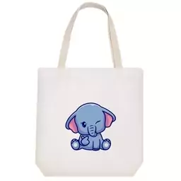 توت بگ پارچه ای خندالو طرح Elephant فیل کد 3507