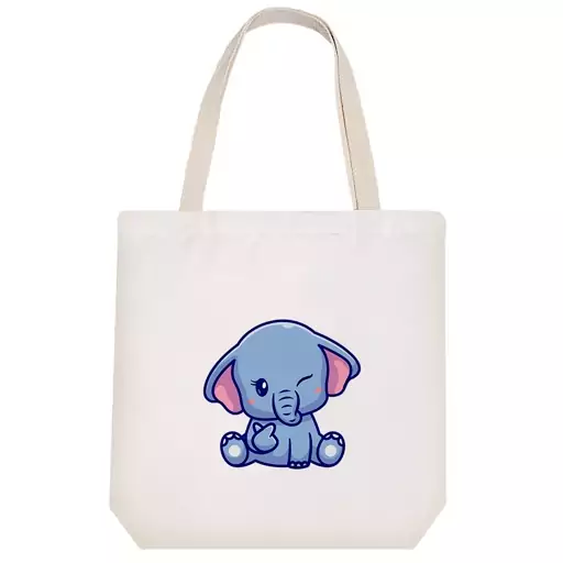 توت بگ پارچه ای خندالو طرح Elephant فیل کد 3507