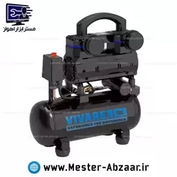 کمپرسور پمپ باد 10 لیتری سایلنت 1.5 اسب ویوارکس با گارانتی یک ساله مدل VIVAREX VR1015-SS